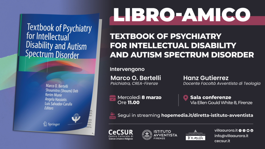 Presentazione libro “Textbook of Psychiatry for Intellectual Disability and Autism Spectrum Disorder”